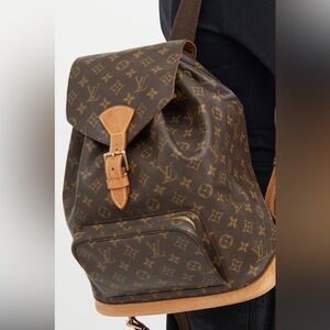 Authentic Louis Vuitton Montsouris GM Backpack